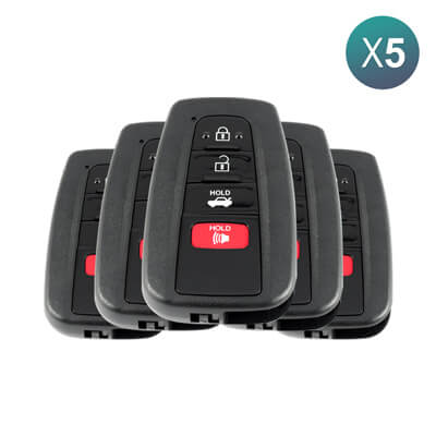 Toyota Camry 2018-2023 מפתח חכם, 4 כפתורים 89904-33550 315MHz, HYQ14FBC P1 A9 5Pcs מארז