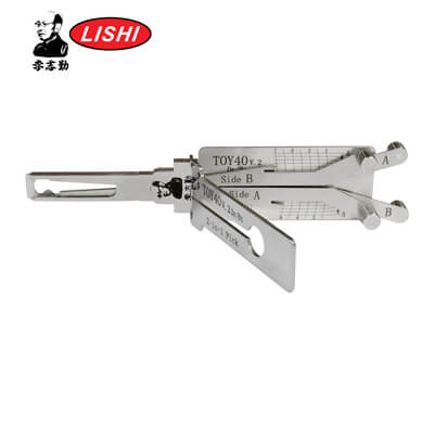 מקורי Lishi TOY40 V2 2-in-1 Pick & Decoder ל Lexus Lishi Tool