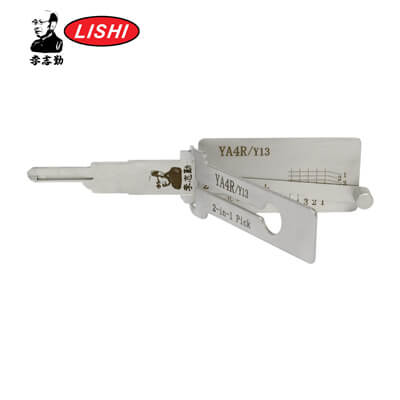 מקורי Lishi YA4R/Y13-AG 2-in-1 Pick & Decoder ל Yale Residential Lishi Tool Anti Glare