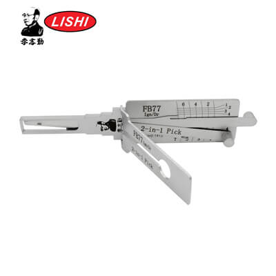 מקורי Lishi FB77-AG 3-in-1 Pick & Decoder ל DAF Truck Lishi Tool Anti Glare