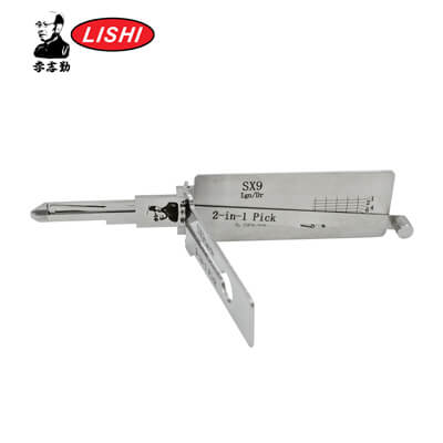 מקורי Lishi SX9 3-in-1 Pick & Decoder ל Peugeot Lishi Tool