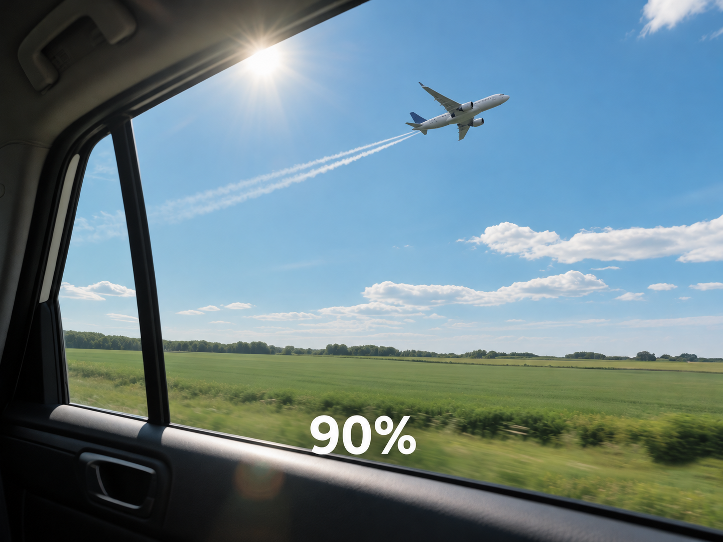 ציפוי בטיחות לחלונות רכב | SF-12 | VLT 90%