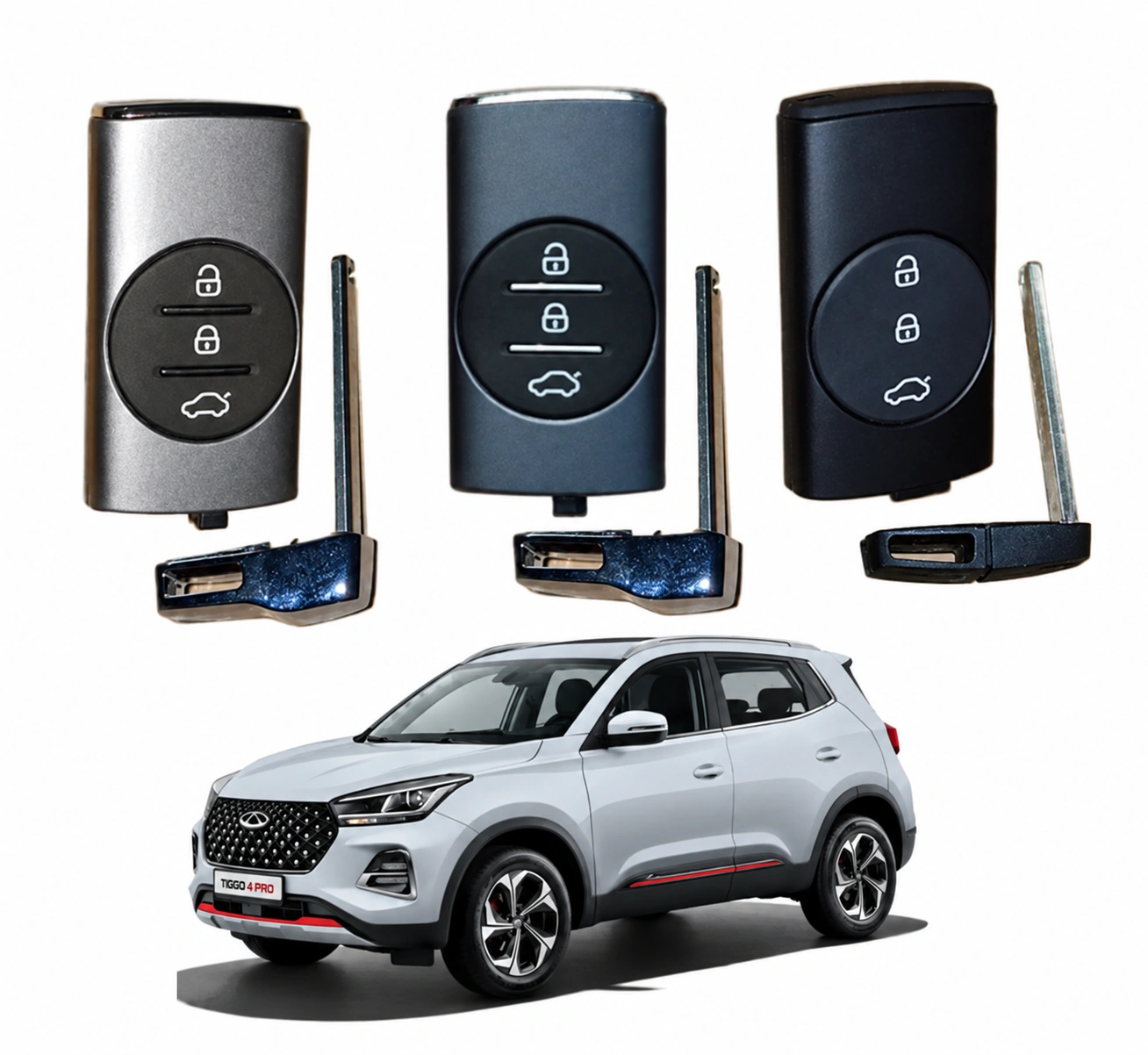 מפתח / שלט חכם Chery Tiggo 4 Pro | 804000113AA + 403001709AA-9CN